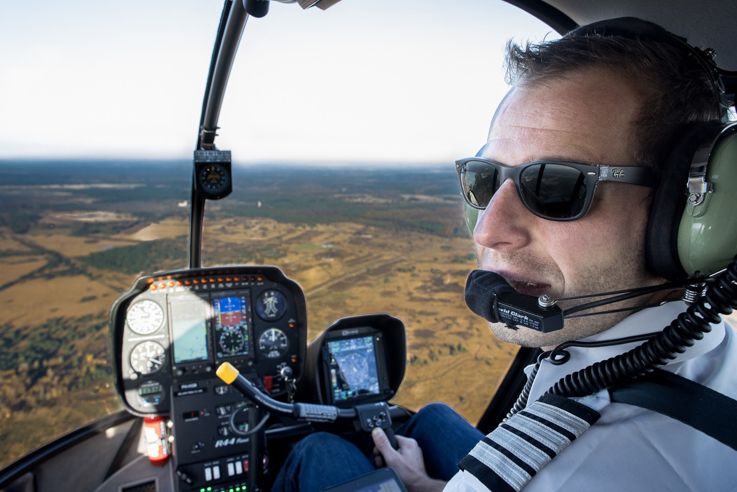 Luchtfoto’s maken voor website van piloot