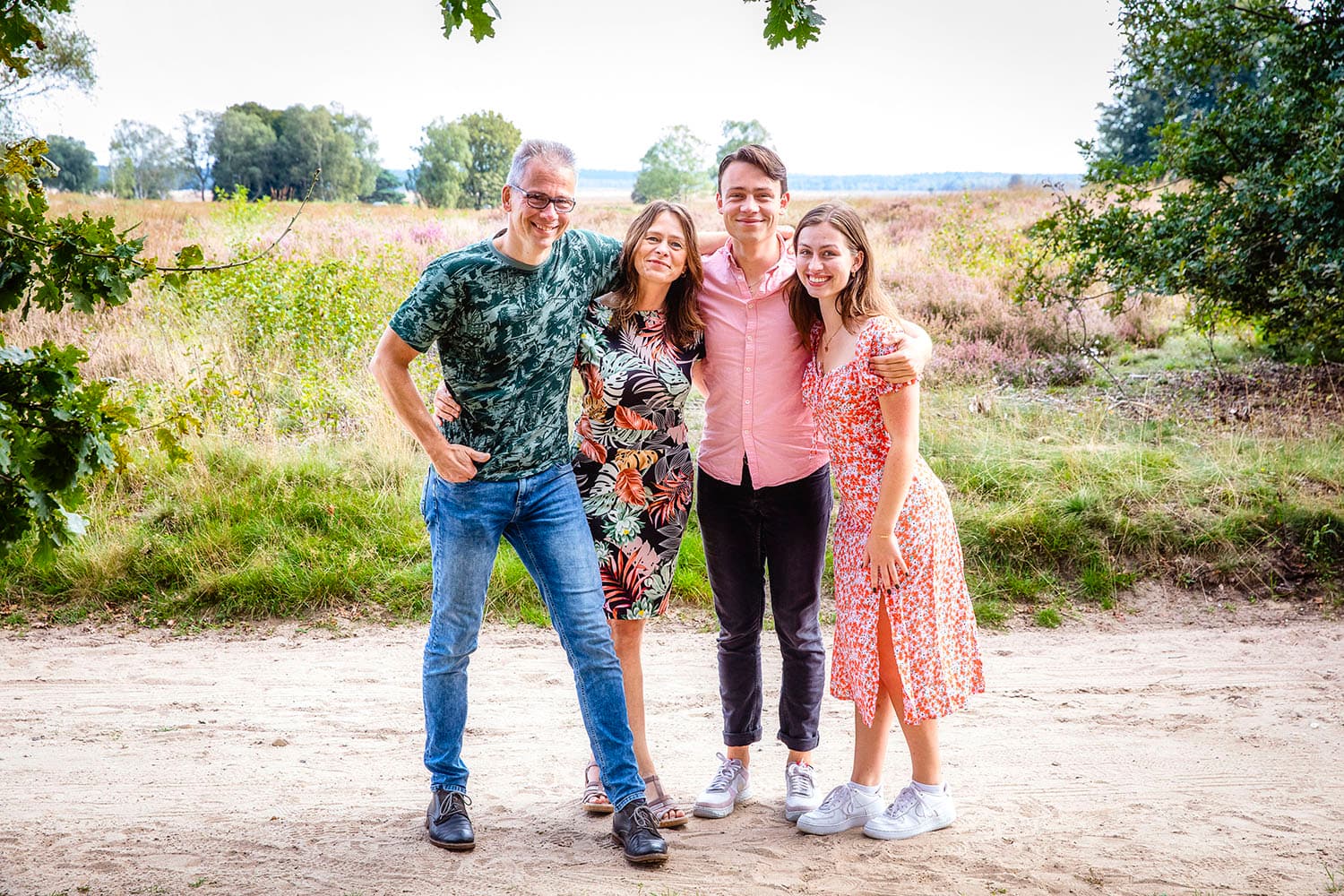Gezinsshoot van familie Kampinga op de Eder Heide, foto 1