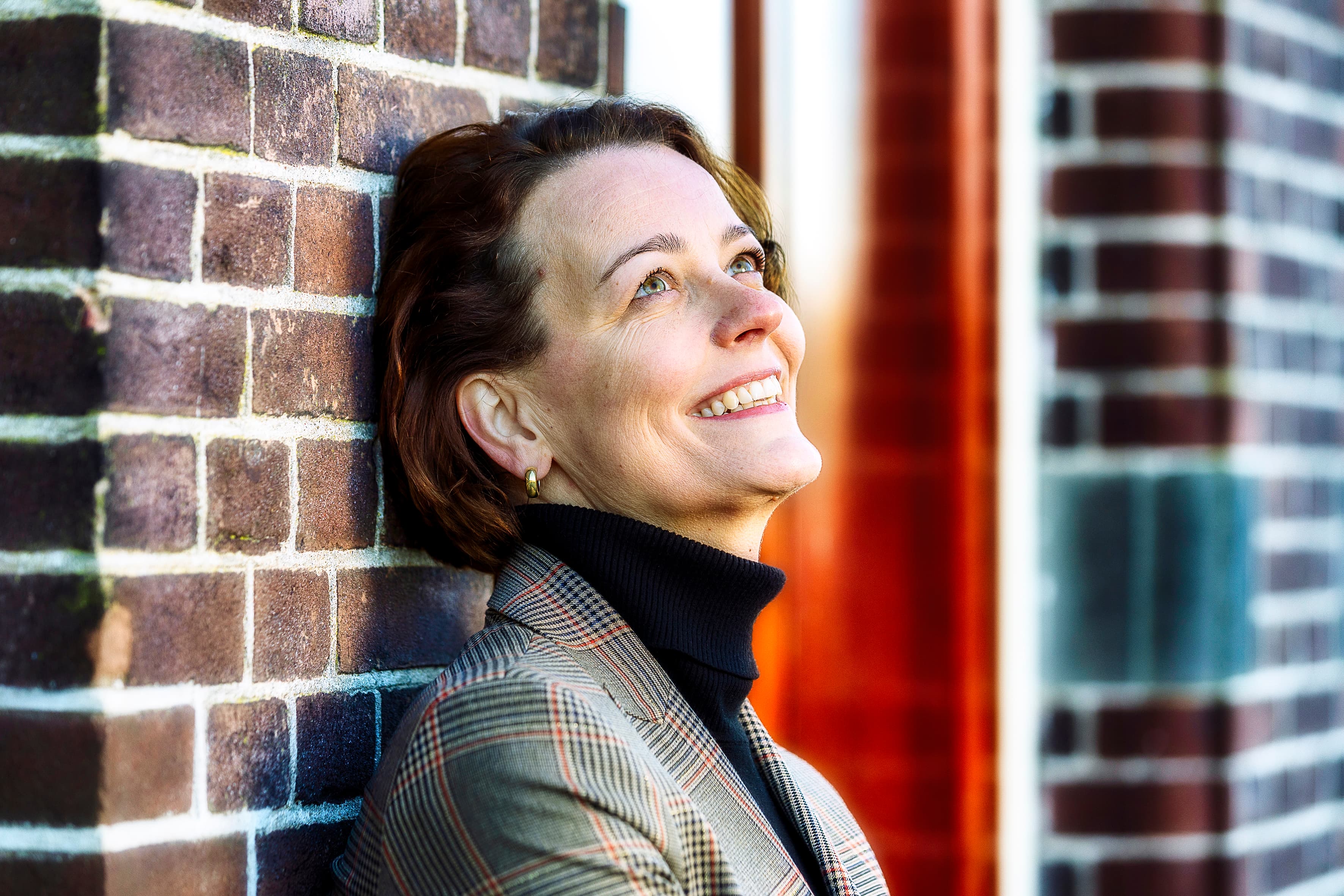 Hester Veltman tijdens een shoot in Ede